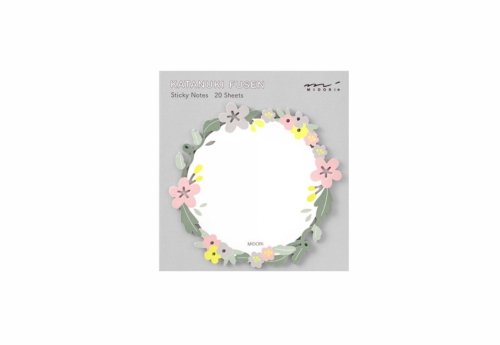 Midori Karteczki Samoprzylepne Katanuki Fusen Sticky Notes Wianek
