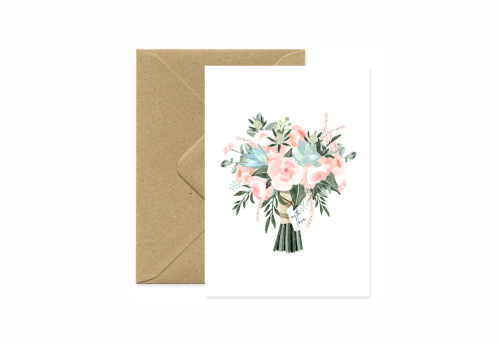 All The Ways To Say Kartka Modern Bouquet With Love