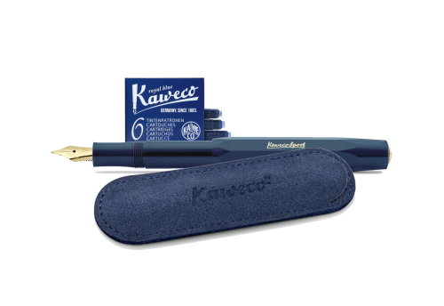 Zestaw z piórem Kaweco Classic Sport granatowy