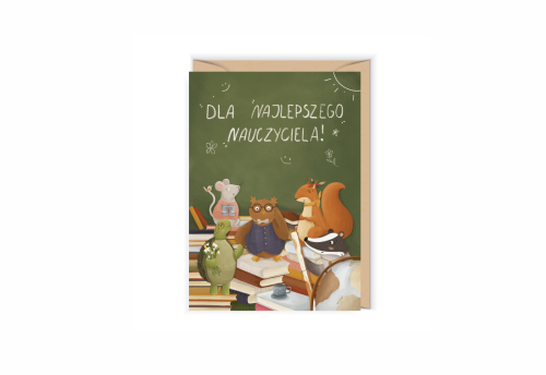 Cudowianki Kartka - podziękowania dla nauczyciela I