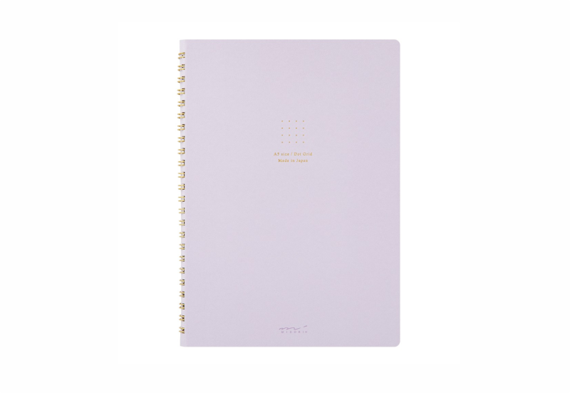 midori notes na spirali dot grid colour pad fioletowy.png