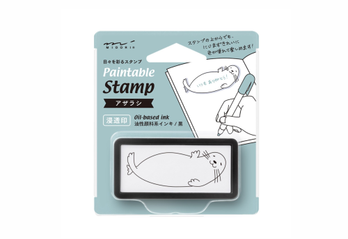 Pieczątka Midori Paintable Stamp Pre-inked Half Size Foka
