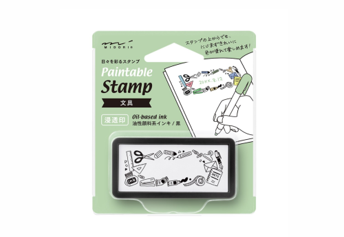 Pieczątka Midori Paintable Stamp Pre-inked Half Size Artykuły Papiernicze