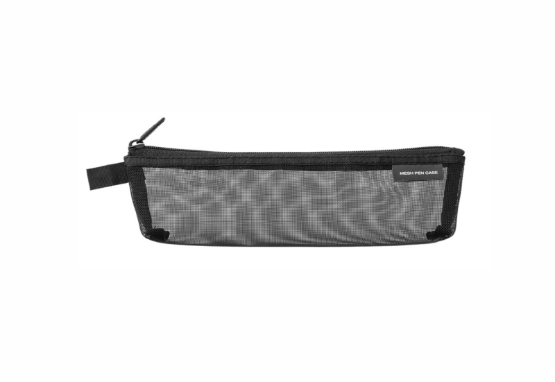 midori piórnik pen case mesh czarny.png