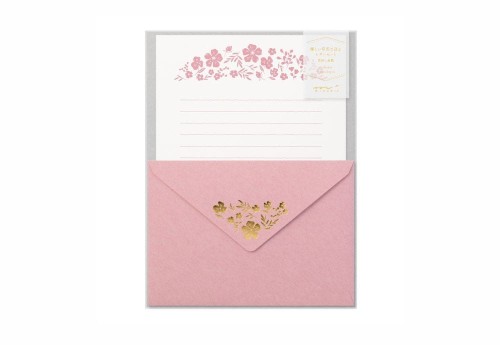 Papeteria Midori Foil-stamped Flowers - Kwiaty