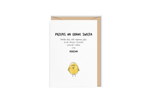 Cudowianki Kartka Wielkanocna - Przepis na Święta