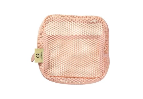 Mark's Japan Piórnik Mesh Square Pouch Brzoskwiniowy