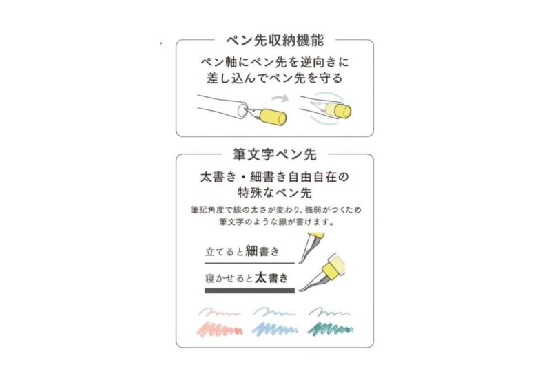 Sailor Hocoro Dip Pen Pióro Maczane - obsadka + stalówka Fude NOTEKA 4.jpg