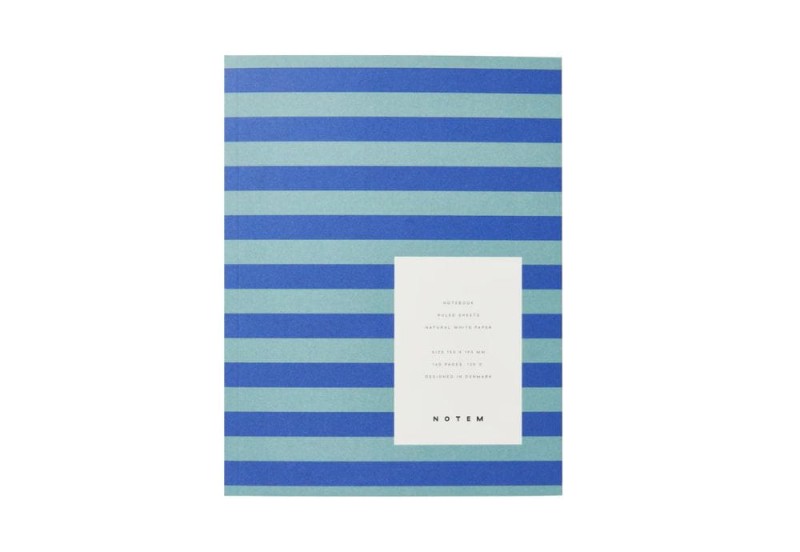 UMA Notebook, Medium - Blue Stripe