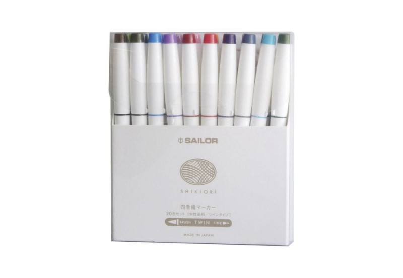 NOTEKA Sailor Cienkopisy Shikiori zestaw 20 brush pen.jpg