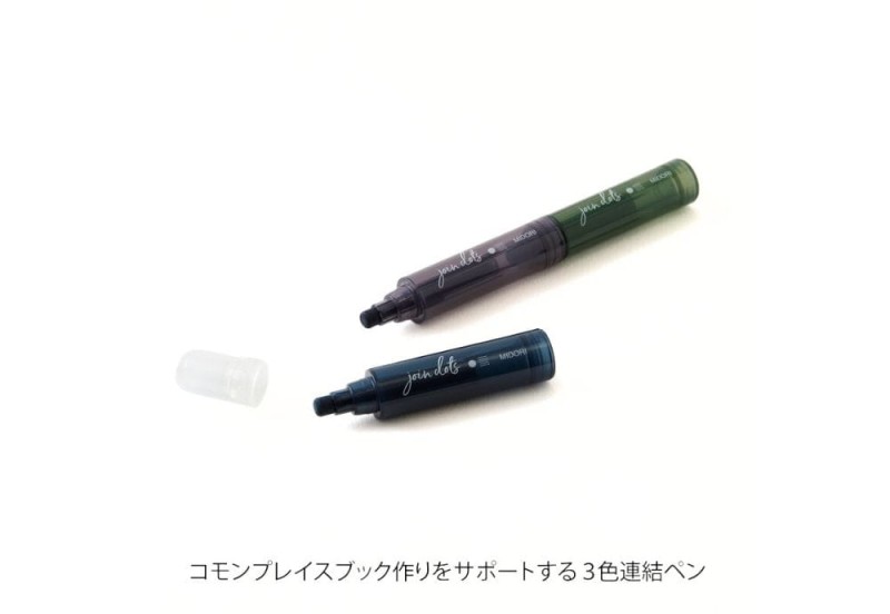 Noteka Zakreślacze Midori Connecting Pen Join Dots Dark (3).jpg