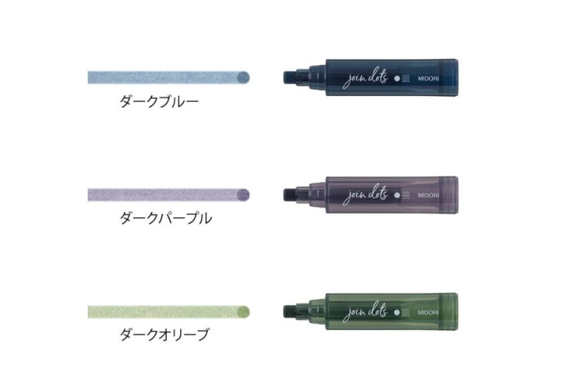 Noteka Zakreślacze Midori Connecting Pen Join Dots Dark (4).jpg