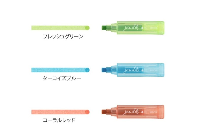 Noteka Zakreślacze Midori Connecting Pen Join Dots Bright (4).jpg