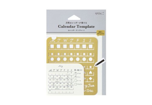 Midori Calendar Template Szablon Kalendarza - Miesięczny L