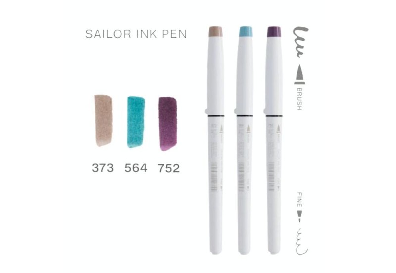 Sailor Zestaw Brush Penów Tidal Mist.jpg