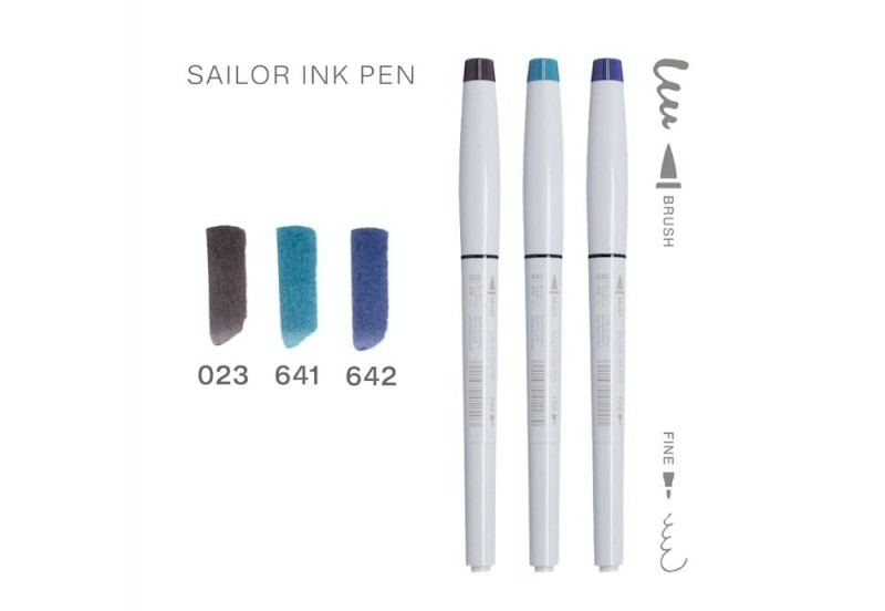 Sailor Zestaw Brush Penów Night Sandy Beach.jpg