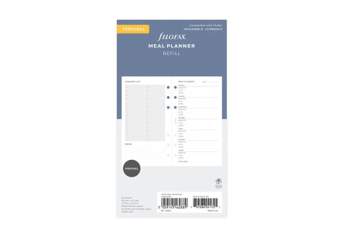Filofax - wkład do organizera Personal: planer posiłków / Meal Planner
