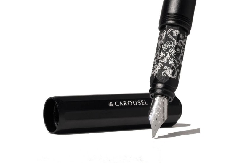 NOTEKA Aluminum Carousel Fountain Pen Bearrington Black (2).jpg