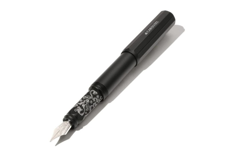 NOTEKA Aluminum Carousel Fountain Pen Bearrington Black (4).jpg