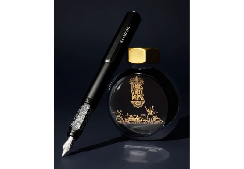 NOTEKA Aluminum Carousel Fountain Pen Bearrington Black (6).jpg