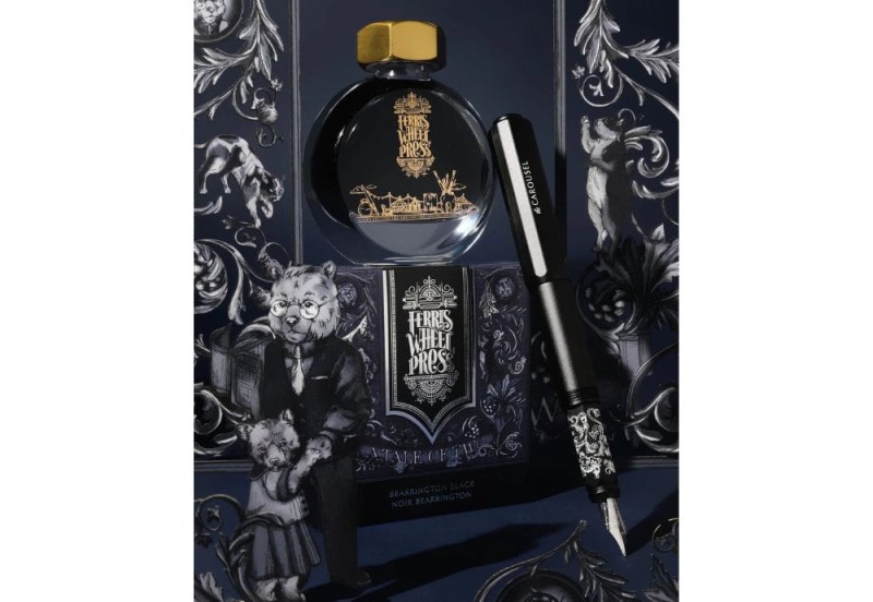 NOTEKA Aluminum Carousel Fountain Pen Bearrington Black (8).jpg