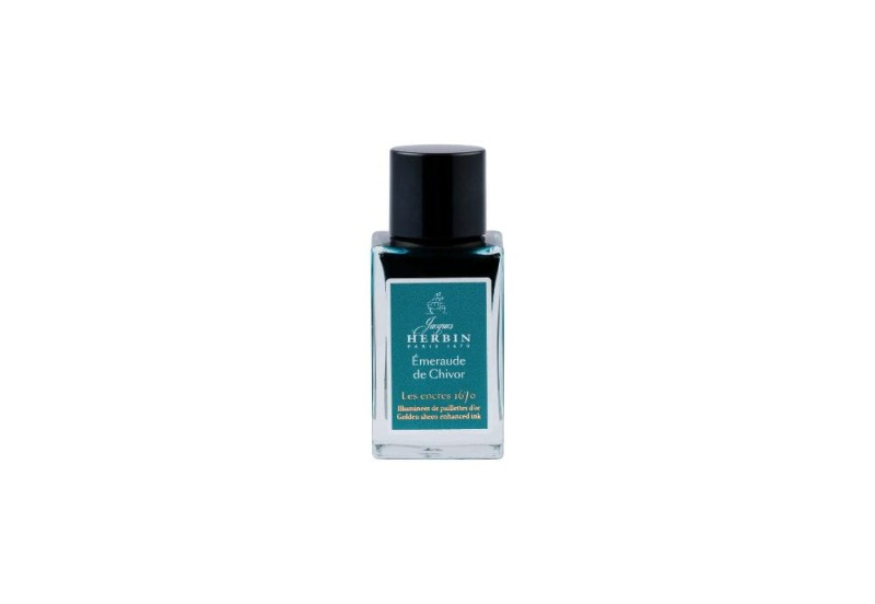 Atrament z drobinkami 15ml Emeraude de Chivor NOTEKA.jpg
