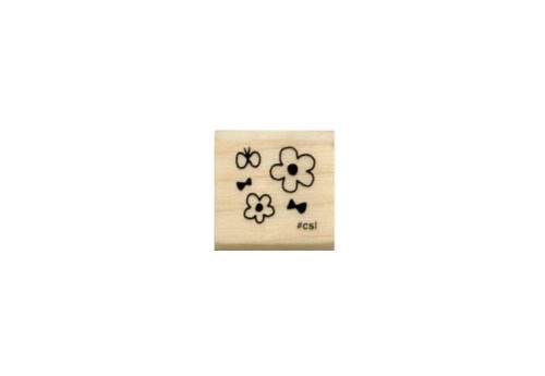 KODOMO NO KAO Mini Stempel I LOVE STAMP Kwiatki i Motyle