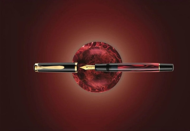 Pelikan M200 Pióro wieczne Red Marbled - NOTEKA (3).jpg