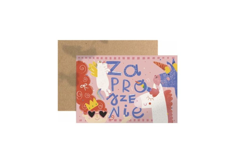 Cudowianki Zaproszenie na urodziny Jednorożec NOTEKA.jpg