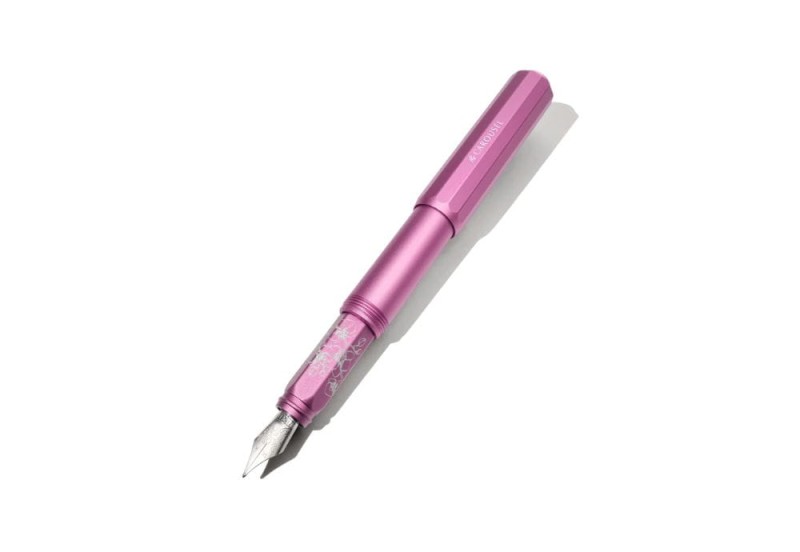 Aluminum Carousel Fountain Pen - Serpentine Blooms (4).jpg