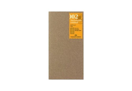 Traveler's Notebook 002 Wkład do notatnika (Regular Size) - w kratkę