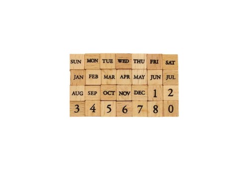 KODOMO NO KAO Stempel Petite Moji Stamp Set Daty