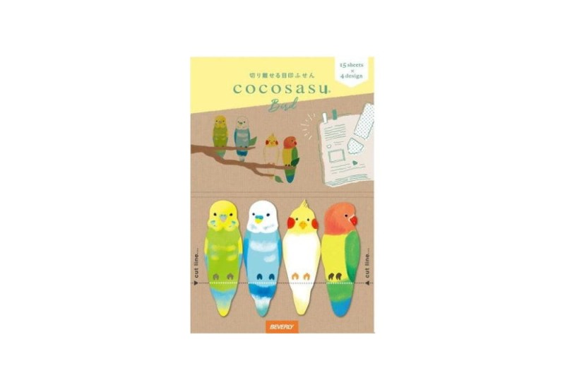 Beverly Cocosasu Sticky Marker Znaczniki Samoprzylepne Papugi.jpg