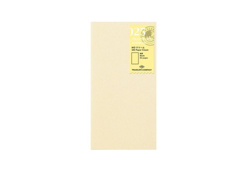 Traveler's Notebook 025 Wkład do notatnika (Regular Size) - kremowy gładki MD Cream