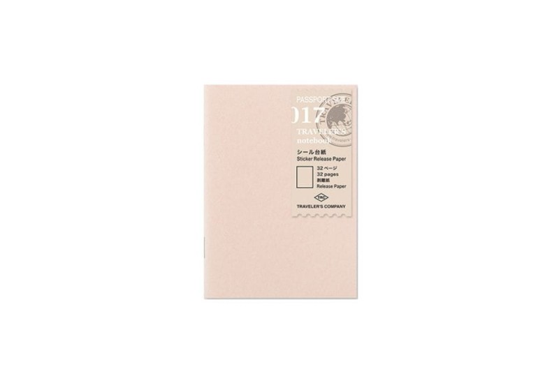 Traveler's Notebook 017 Wkład do notatnika (Passport Size) - sticker release paper.jpg