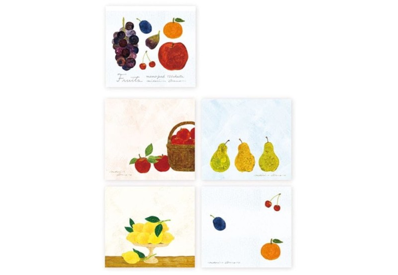 COZYCA x Midori Asano Memo Pad Bloczek Fruits(1).jpg