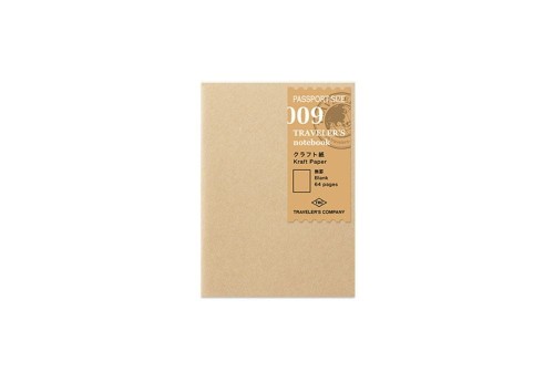 Traveler's Notebook 009 Wkład do notatnika (Passport Size) - Notes z papierem kraft