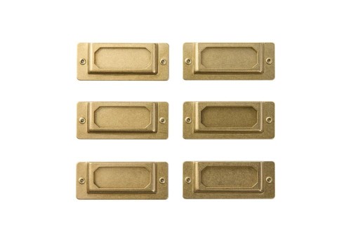 Traveler's Company TRC Brass Label Plates - Etykiety mosiężne