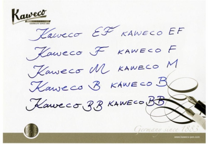 kaweco grubości stalówek noteka.jpg