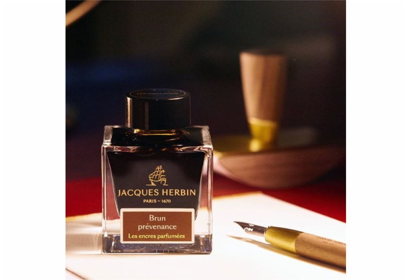 Perfumowane Atramenty J. Herbin Les Encres Parfumees 50ml Brun prevenance NOTEKA (3).jpg