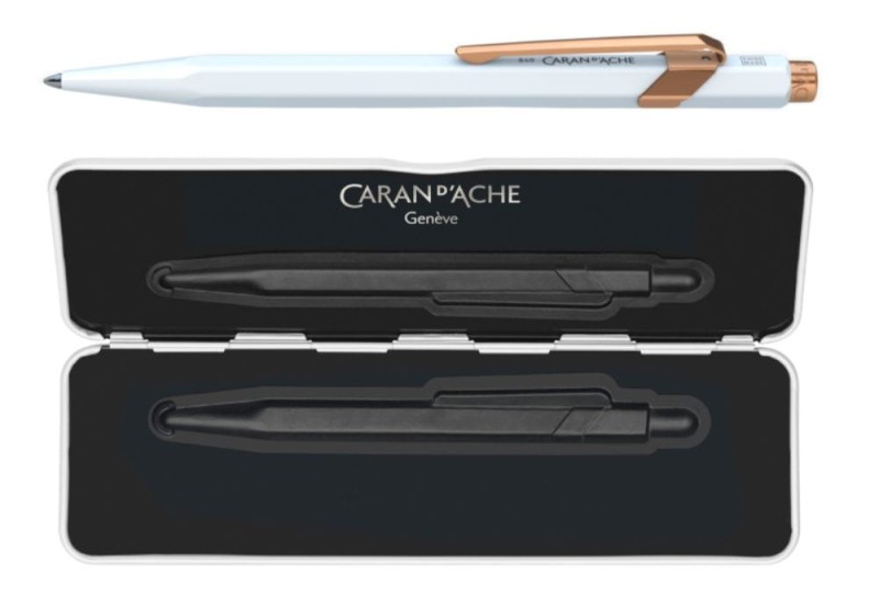 Długopis Caran d'Ache 849 Biały GT.jpg