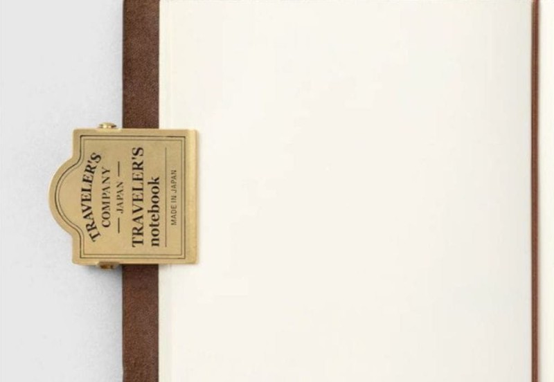 Traveler's Company TRC BRASS Traveler's Notebook Clips 030 Logo