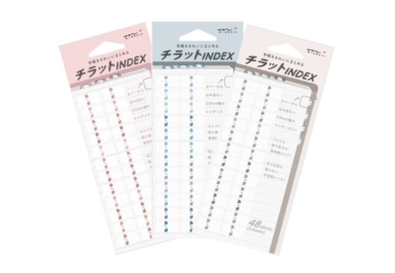 Naklejki Midori Index Label Chiratto Numery