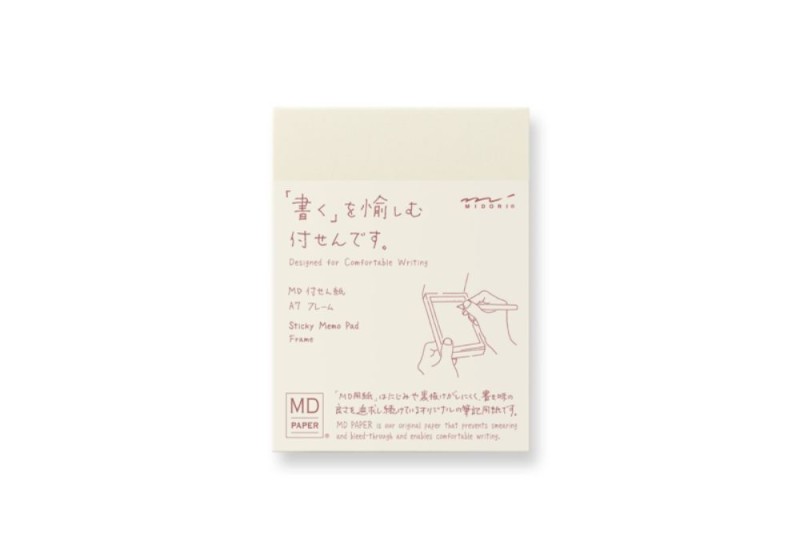 Mini Bloczki Midori MD Sticky Memo Pad A7 Ramka
