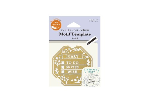 Midori Motif Template Szablon Wreath - Wieniec