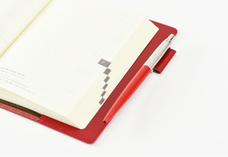 Hobonichi 5-Year Techo A6 Leather Cover Red