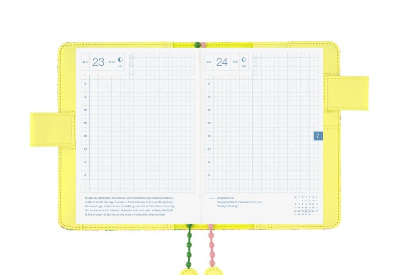 Hobonichi Techo Original A6 Cover: mina perhonen: skyful (Yellow)