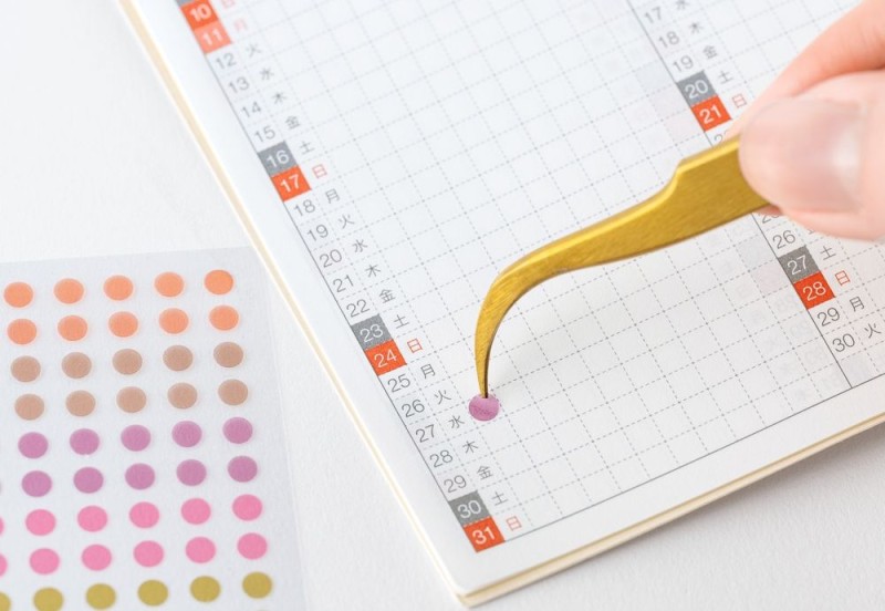 Hobonichi Techo TSUKI no IRO Transparent Dot Stickers