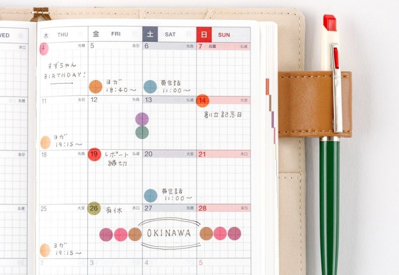Hobonichi Techo TSUKI no IRO Transparent Dot Stickers