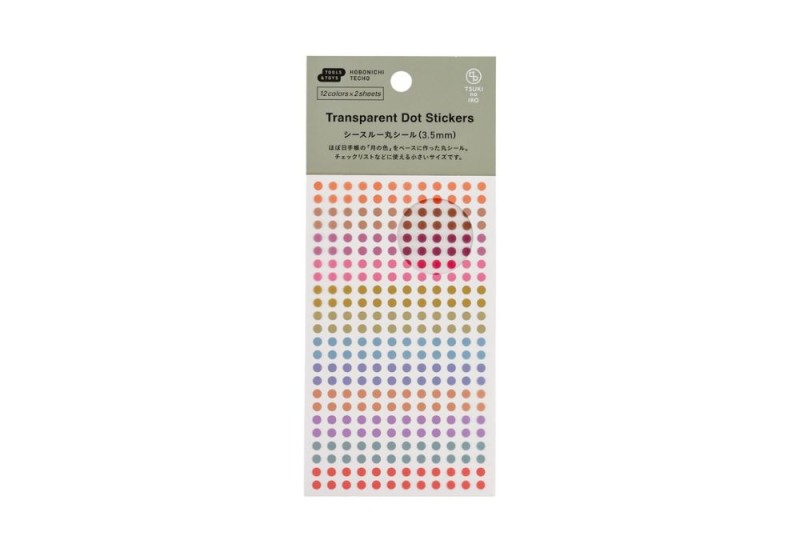 Hobonichi Techo TSUKI no IRO Transparent Dot Stickers